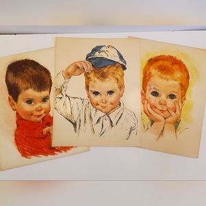 Vintage mid-Century art prints